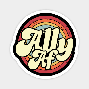 Ally AF LGBT Pride Magnet