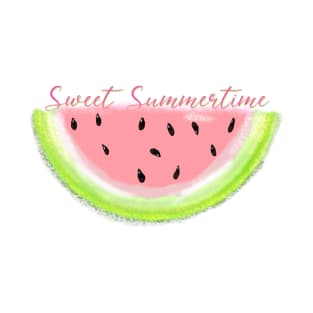 Sweet Summertime Watermelon Design T-Shirt