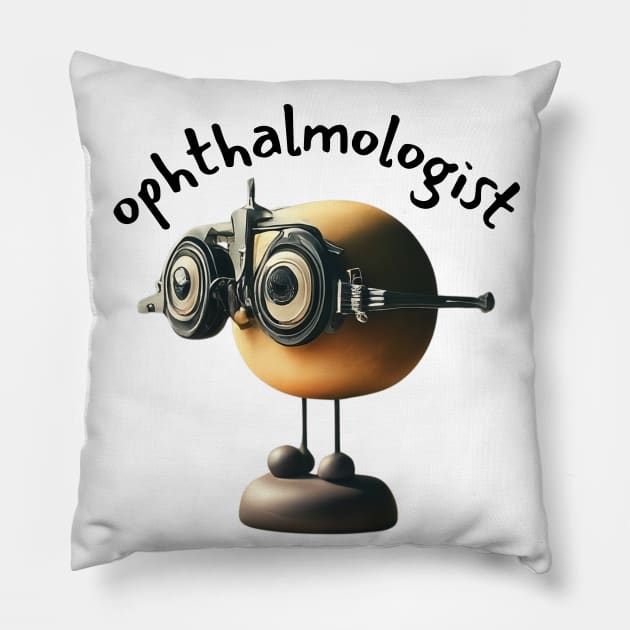 Abstract Ophthalmologist ,brafdesign Pillow by Brafdesign