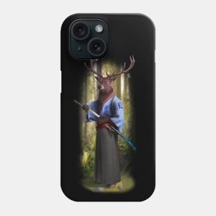 Exclusive Hand Drawn Samurai Deer | Samurai Collection Item-3 (Deer) | by Rendigart Studio Phone Case