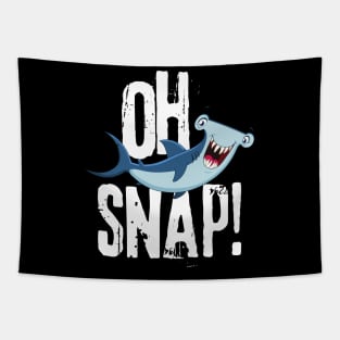 Oh Snap Funny Hammerhead Shark Lover Design Tapestry