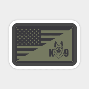 K9 US Flag Subdued Patch Magnet