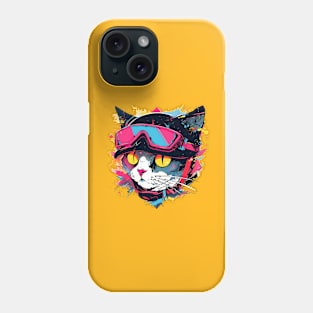 cat biker Phone Case