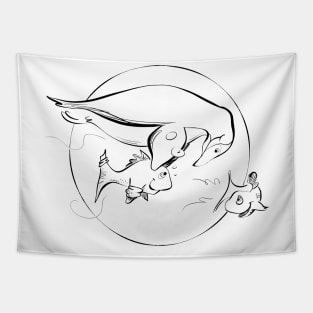 Penguin Swim Teacher Tapestry