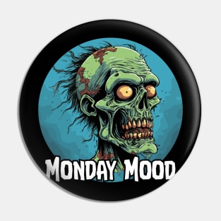 Monday Mood Zombie Graphic Tee Pin