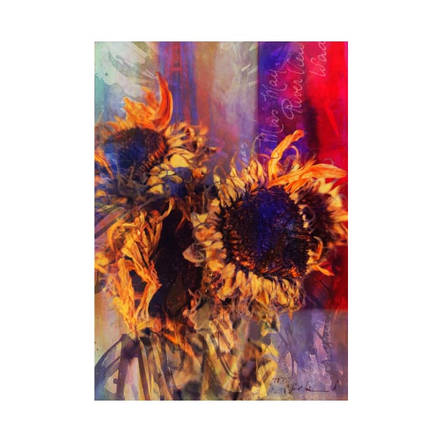 Sunflowers Mixed Media 11 by Floral Your Life!