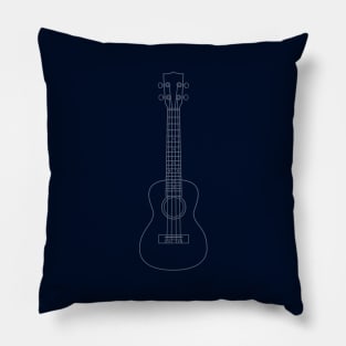 Ukulele Tenor Concert Soprano Outline Pillow