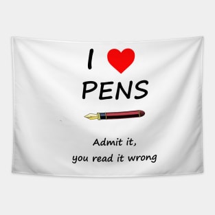 I Love Pens Tapestry