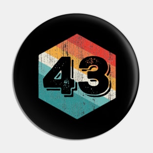 Vintage 1943 Retro Legendary, Birthday Pin