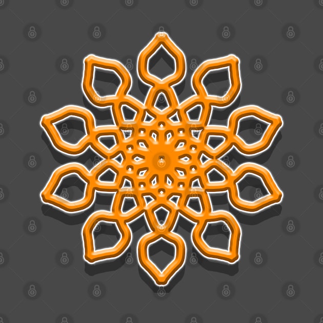 Orange Effects Mandala by Kami_Mi