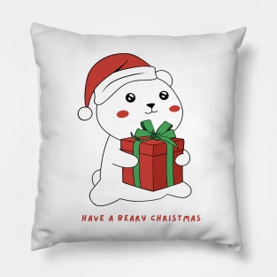 Christmas Polar Bear Pillow