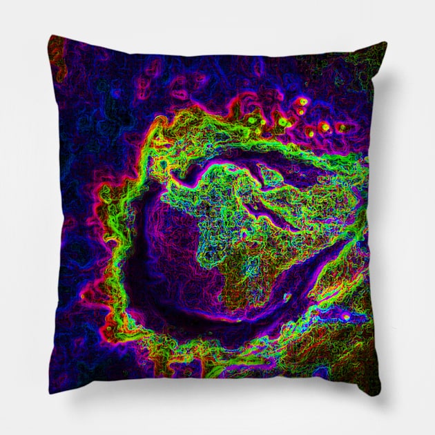 Black Panther Art - Glowing Edges 126 Pillow by The Black Panther