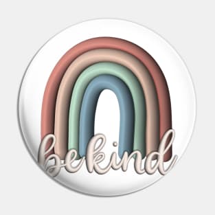 Be Kind 3D Rainbow Pin