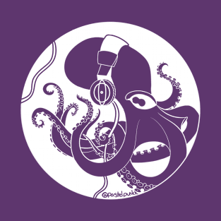 Octopus with Headphones T-Shirt