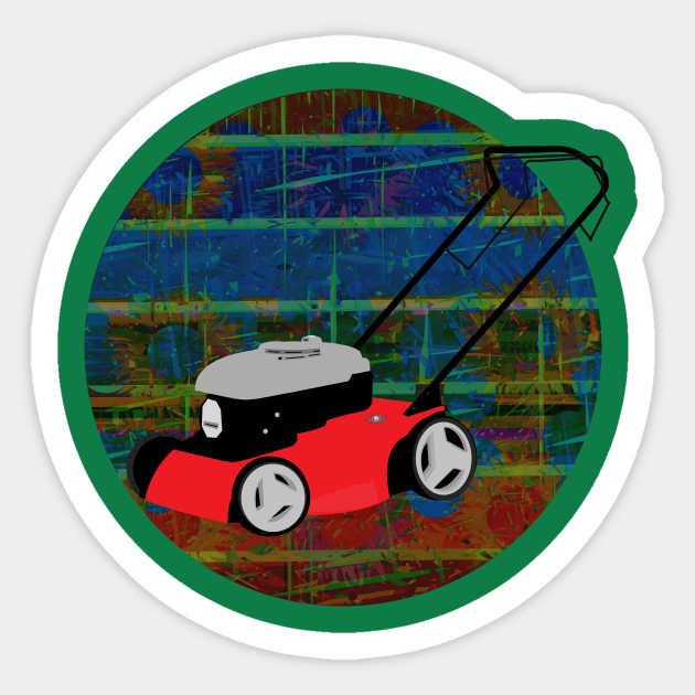 Lawnmower - Machine - Sticker