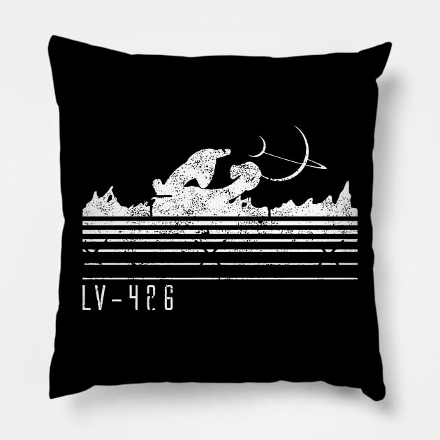 LV-426 Horizon - one tone Pillow by Zercohotu