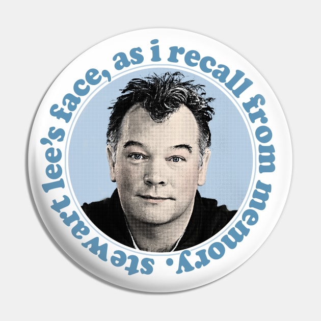 Stewart Lee's Face, As I Recall From Memory Pin by DankFutura