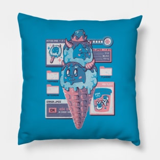 Yetice Cream - Cute Geek Ice Cream Yeti Snowman Gift Pillow