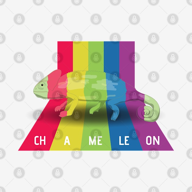 Funny Chameleon by Happy Art Designs