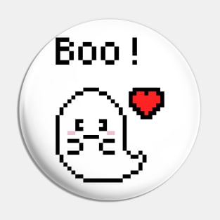 Lovely ghost pixel art Pin