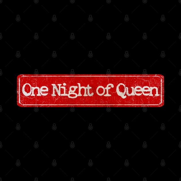 vintage retro plate One Night of Queen by GXg.Smx