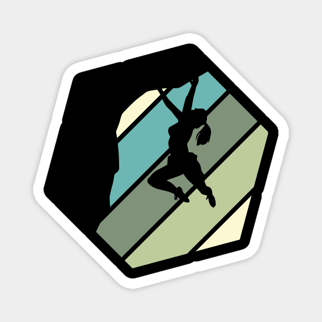 Climbing Climbers Mountains Climbers Magnet by RRDESIGN