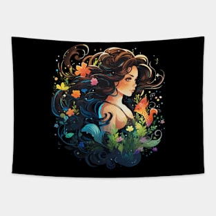 Mermaid Rainbow Tapestry