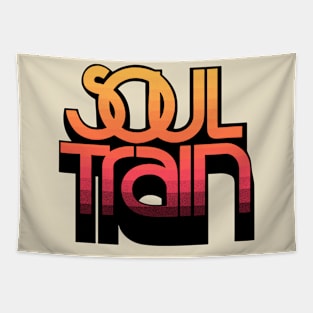 soul train retro yellow gradients Tapestry