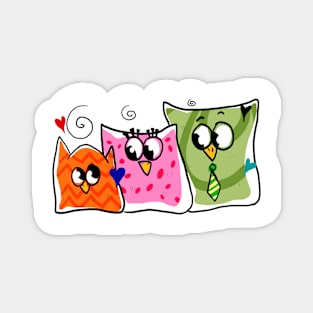 the three owls Magnet