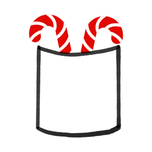 Candy cane pocket T-Shirt