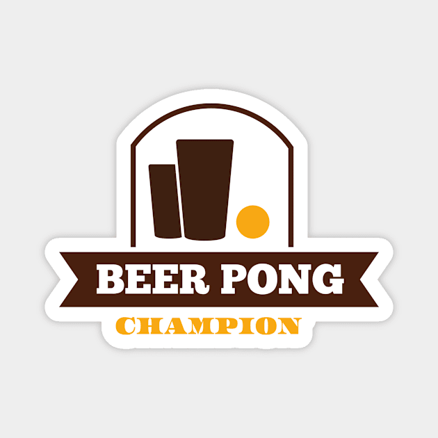 Beer pong champion Magnet by nektarinchen