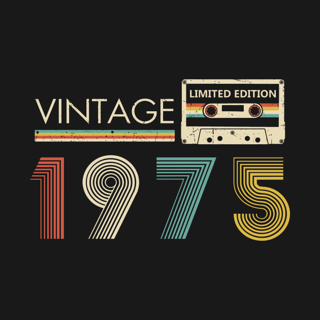 Vintage 1975 Limited Edition Cassette 49th Birthday by Kontjo