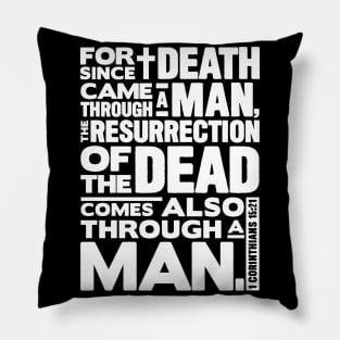 1 Corinthians 15:21 Resurrection Pillow