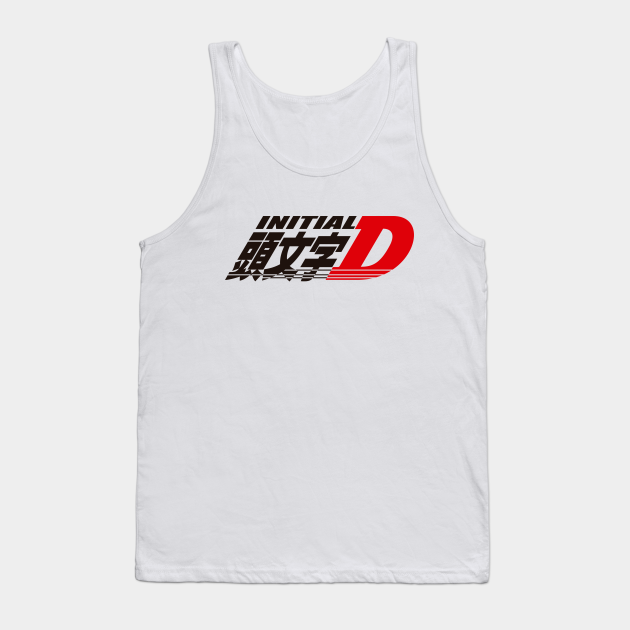 Initial D Logo White Initial D Tank Top Teepublic Initial D Logo White Initial D Tank Top Teepublic