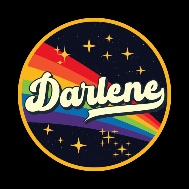 Darlene // Rainbow In Space Vintage Style by LMW Art