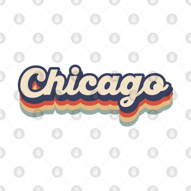 Chicago Vintage Colors by DetourShirts