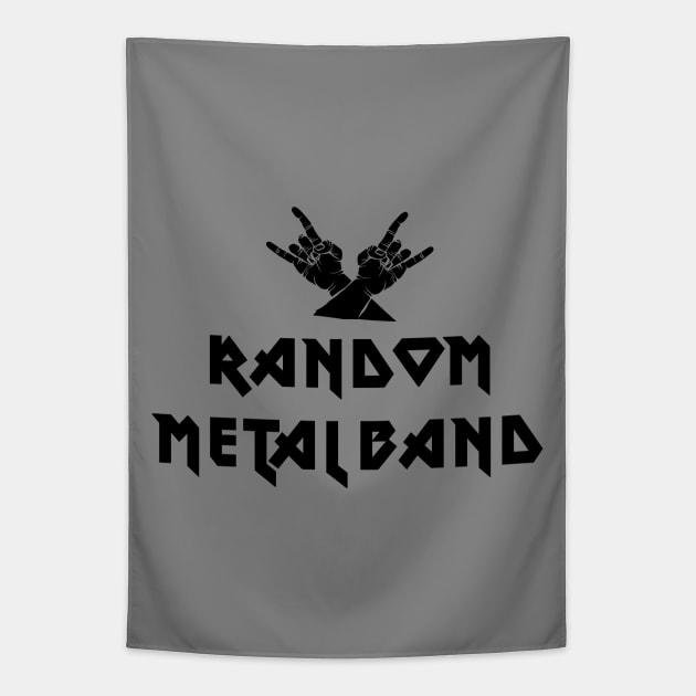 Random Metal Band Tapestry by thereader