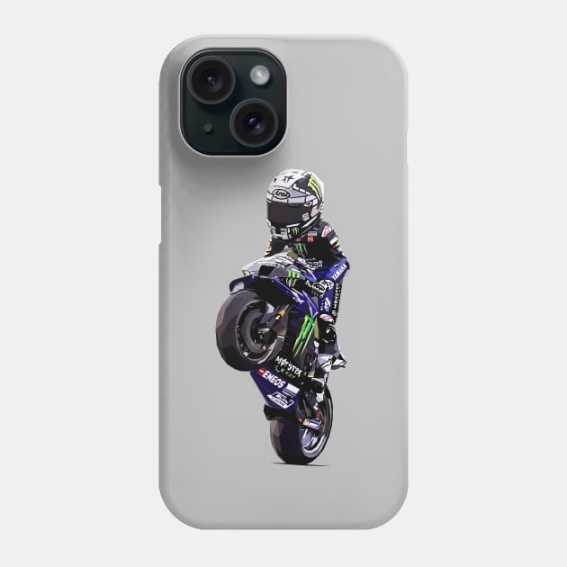 motogp rider tooned Phone Case by pxl_g