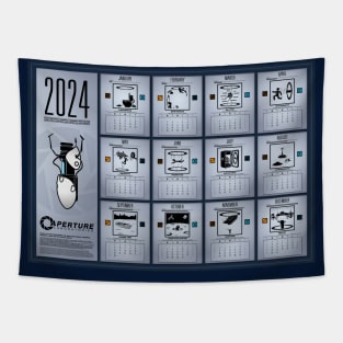 Portal Gun 2024 Calendar Tapestry