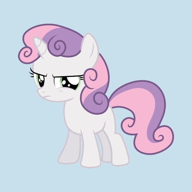 Displeased Sweetie Belle by CloudyGlow