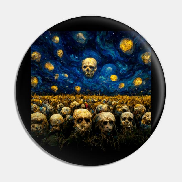 VAN GOGH STARRY STARRY SKULL Pin by BarrySullivan