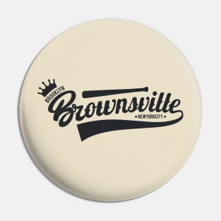 Brownsville New York Brooklyn - Brownsville  Brooklyn Schriftzug - Vintage Brownsville Logo Pin