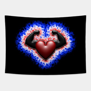 strong heart Tapestry