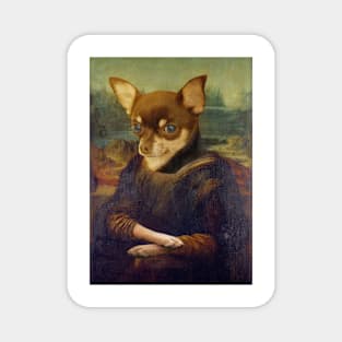 Mona Lisa Chihuahua Magnet