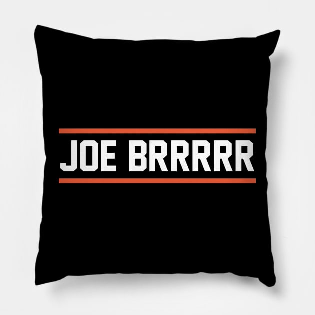 Joe Brrrr Pillow by BodinStreet