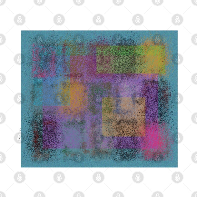 Abstract squares colorful painting by BeauLab