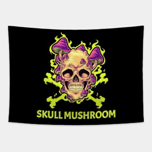 Skullmushroom light Tapestry