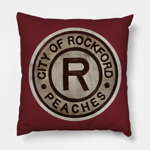 Rockford Peaches Pillow by Kitta’s Shop
