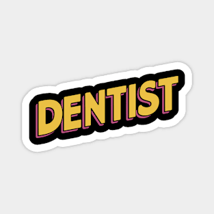 Retro dentist Magnet