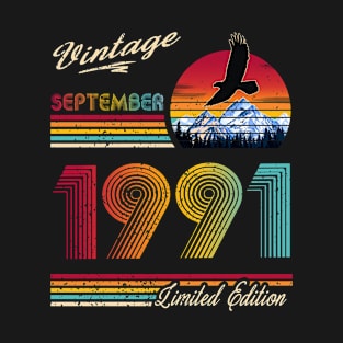 September 1991 Birthday T-Shirt